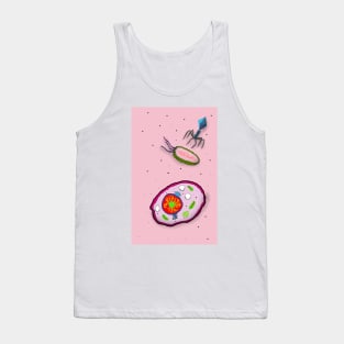 Cells on Pink Tank Top